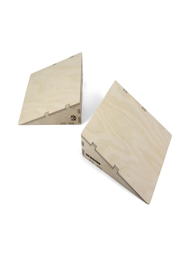 Teak Tuning x Session Wooden Fingerboard Ramp Kickers - 6 inches, 2-Pack of Obstacles, Smooth Surface, Handmade in Rochester NY - Image 2